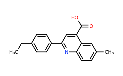 CAS 438213-03-7 | 2-(4-Ethylphenyl)-6-methylquinoline-4-carboxylic acid