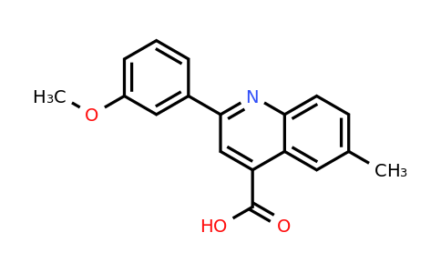 CAS 438213-44-6 | 2-(3-Methoxyphenyl)-6-methylquinoline-4-carboxylic acid