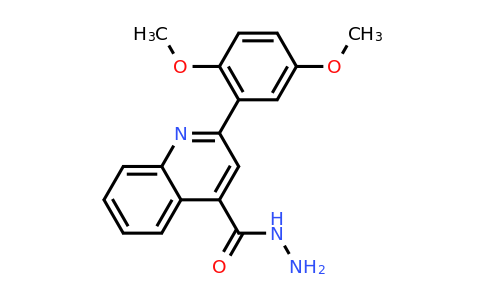 CAS 438214-25-6 | 2-(2,5-Dimethoxyphenyl)quinoline-4-carbohydrazide