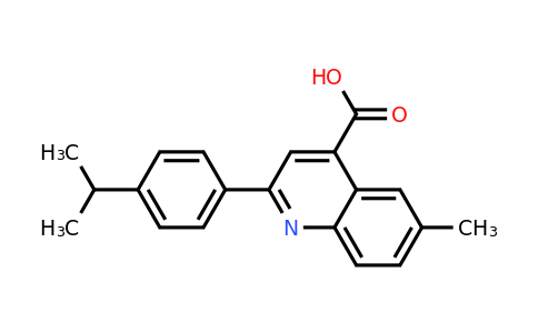 CAS 438215-86-2 | 2-(4-Isopropylphenyl)-6-methylquinoline-4-carboxylic acid