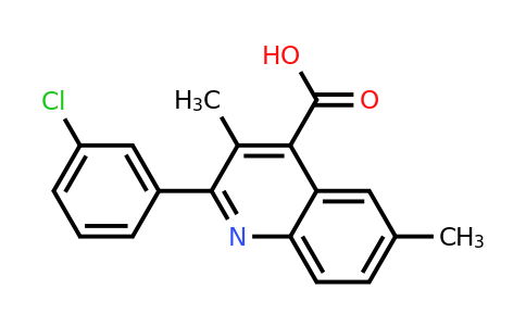 CAS 438216-04-7 | 2-(3-Chlorophenyl)-3,6-dimethylquinoline-4-carboxylic acid