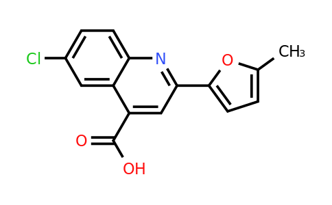 CAS 438216-26-3 | 6-Chloro-2-(5-methylfuran-2-yl)quinoline-4-carboxylic acid