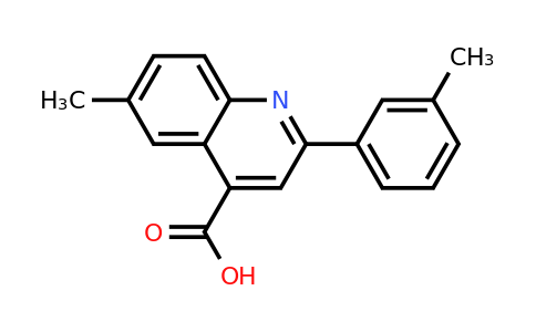 CAS 438216-68-3 | 6-Methyl-2-(m-tolyl)quinoline-4-carboxylic acid