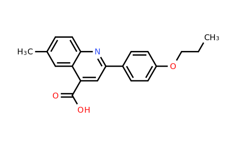 CAS 438217-48-2 | 6-Methyl-2-(4-propoxyphenyl)quinoline-4-carboxylic acid