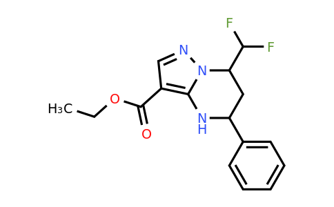 CAS 438217-88-0 | Ethyl 7-(difluoromethyl)-5-phenyl-4,5,6,7-tetrahydropyrazolo[1,5-a]pyrimidine-3-carboxylate