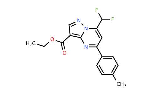 CAS 438218-13-4 | Ethyl 7-(difluoromethyl)-5-(4-methylphenyl)-pyrazolo[1,5-a]pyrimidine-3-carboxylate