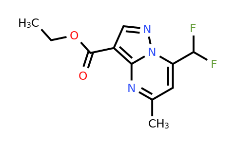 CAS 438218-16-7 | Ethyl 7-(Difluoromethyl)-5-methylpyrazolo[1,5-a]pyrimidine-3-carboxylate