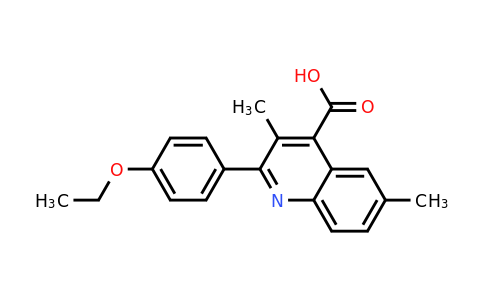 CAS 438218-83-8 | 2-(4-Ethoxyphenyl)-3,6-dimethylquinoline-4-carboxylic acid