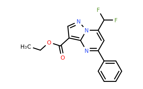 CAS 438219-16-0 | Ethyl 7-(difluoromethyl)-5-phenylpyrazolo[1,5-a]pyrimidine-3-carboxylate
