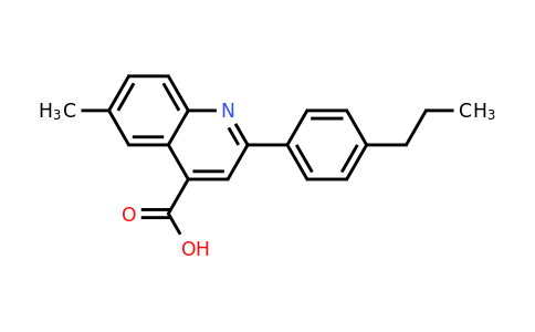 CAS 438219-45-5 | 6-Methyl-2-(4-propylphenyl)quinoline-4-carboxylic acid