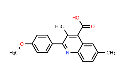 CAS 438219-90-0 | 2-(4-Methoxyphenyl)-3,6-dimethylquinoline-4-carboxylic acid