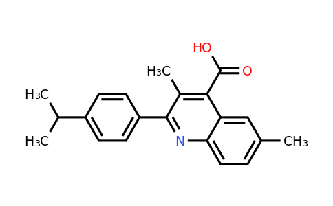CAS 438220-22-5 | 2-(4-Isopropylphenyl)-3,6-dimethylquinoline-4-carboxylic acid