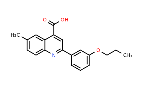 CAS 438220-64-5 | 6-Methyl-2-(3-propoxyphenyl)quinoline-4-carboxylic acid