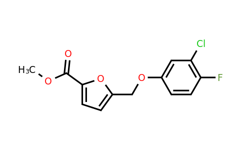 CAS 438220-65-6 | Methyl 5-((3-chloro-4-fluorophenoxy)methyl)furan-2-carboxylate