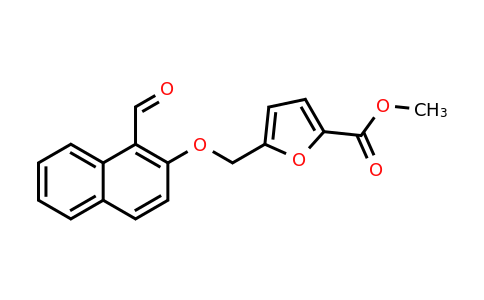 CAS 438221-05-7 | Methyl 5-(((1-formylnaphthalen-2-yl)oxy)methyl)furan-2-carboxylate