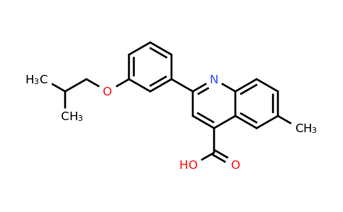 CAS 438221-81-9 | 2-(3-Isobutoxyphenyl)-6-methylquinoline-4-carboxylic acid
