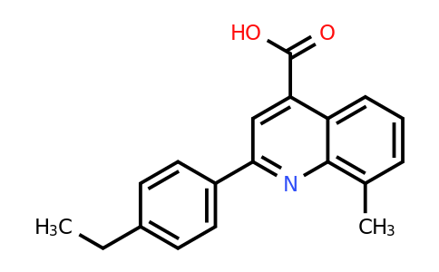CAS 438225-28-6 | 2-(4-Ethylphenyl)-8-methylquinoline-4-carboxylic acid