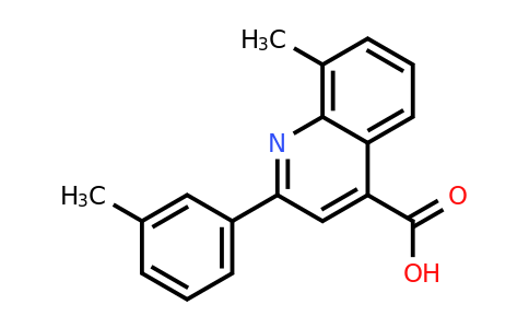 CAS 438225-30-0 | 8-Methyl-2-(m-tolyl)quinoline-4-carboxylic acid