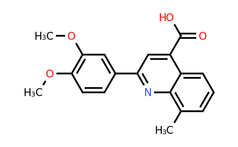 CAS 438225-88-8 | 2-(3,4-Dimethoxyphenyl)-8-methylquinoline-4-carboxylic acid