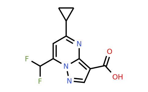 CAS 438227-80-6 | 5-Cyclopropyl-7-(difluoromethyl)pyrazolo[1,5-a]pyrimidine-3-carboxylic acid