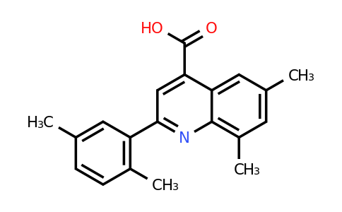 CAS 438228-75-2 | 2-(2,5-Dimethylphenyl)-6,8-dimethylquinoline-4-carboxylic acid