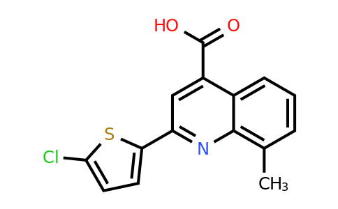 CAS 438229-02-8 | 2-(5-Chlorothiophen-2-yl)-8-methylquinoline-4-carboxylic acid