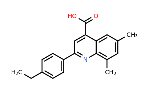 CAS 438229-21-1 | 2-(4-Ethylphenyl)-6,8-dimethylquinoline-4-carboxylic acid