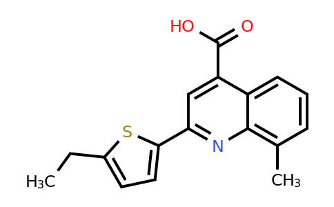 CAS 438229-38-0 | 2-(5-Ethylthiophen-2-yl)-8-methylquinoline-4-carboxylic acid