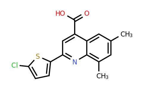 CAS 438229-70-0 | 2-(5-Chlorothiophen-2-yl)-6,8-dimethylquinoline-4-carboxylic acid