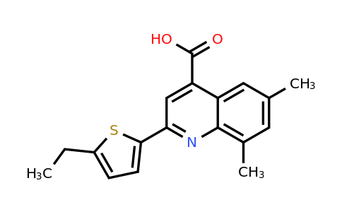 CAS 438230-08-1 | 2-(5-Ethylthiophen-2-yl)-6,8-dimethylquinoline-4-carboxylic acid