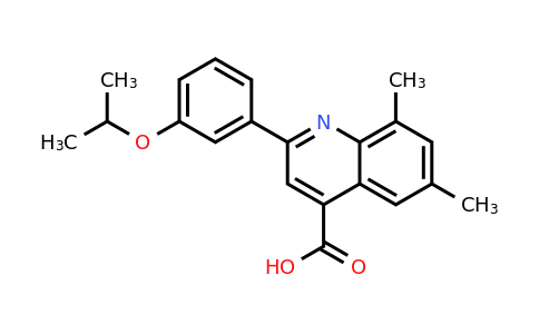 CAS 438230-16-1 | 2-(3-Isopropoxyphenyl)-6,8-dimethylquinoline-4-carboxylic acid