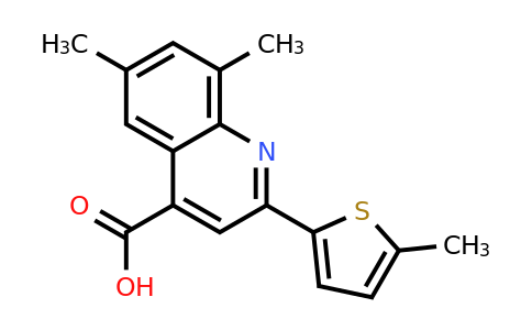 CAS 438231-24-4 | 6,8-Dimethyl-2-(5-methylthiophen-2-yl)quinoline-4-carboxylic acid