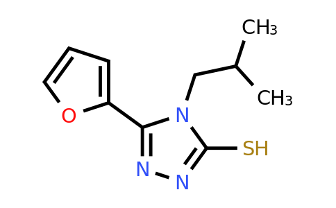 CAS 438235-35-9 | 5-(Furan-2-yl)-4-(2-methylpropyl)-4H-1,2,4-triazole-3-thiol
