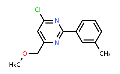 CAS 438249-83-3 | 4-Chloro-6-(methoxymethyl)-2-(m-tolyl)pyrimidine