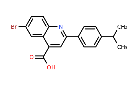 CAS 438531-43-2 | 6-Bromo-2-(4-isopropylphenyl)quinoline-4-carboxylic acid