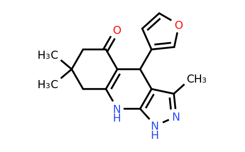 CAS 439095-18-8 | 4-(Furan-3-yl)-3,7,7-trimethyl-6,7,8,9-tetrahydro-1H-pyrazolo[3,4-b]quinolin-5(4H)-one