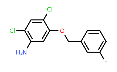 CAS 439095-33-7 | 2,4-Dichloro-5-((3-fluorobenzyl)oxy)aniline