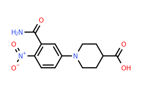 CAS 439095-54-2 | 1-[3-(Aminocarbonyl)-4-nitrophenyl]-4-piperidinecarboxylic acid