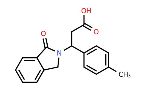 3-(1-Oxoisoindolin-2-yl)-3-(p-tolyl)propanoic acid