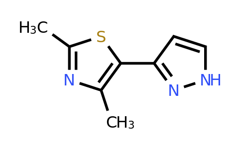 CAS 439107-00-3 | 2,4-dimethyl-5-(1H-pyrazol-3-yl)-1,3-thiazole