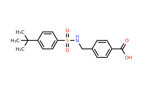 CAS 440350-92-5 | 4-((4-(tert-Butyl)phenylsulfonamido)methyl)benzoic acid