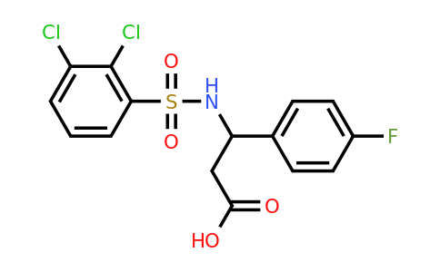 CAS 440638-81-3 | 3-(2,3-dichlorobenzenesulfonamido)-3-(4-fluorophenyl)propanoic acid