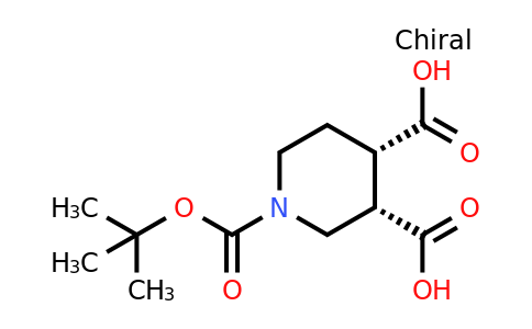 CAS 441297-72-9 | cis-1-[(tert-butoxy)carbonyl]piperidine-3,4-dicarboxylic acid