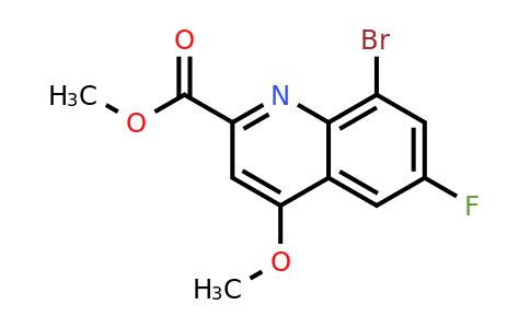 CAS 442549-60-2 | Methyl 8-bromo-6-fluoro-4-methoxyquinoline-2-carboxylate