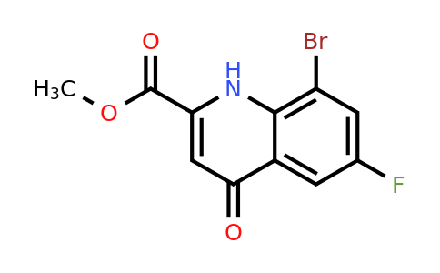 CAS 442549-68-0 | Methyl 8-bromo-6-fluoro-4-oxo-1,4-dihydroquinoline-2-carboxylate