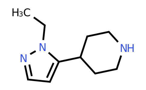 CAS 442876-34-8 | 4-(1-Ethyl-1H-pyrazol-5-yl)piperidine