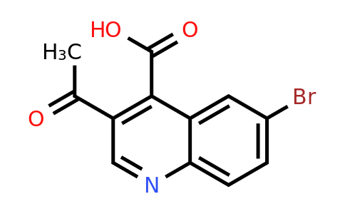 CAS 444112-84-9 | 3-Acetyl-6-bromoquinoline-4-carboxylic acid
