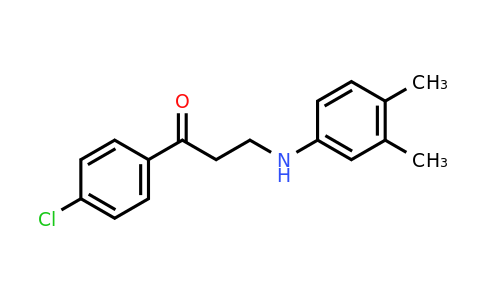CAS 444148-82-7 | 1-(4-Chlorophenyl)-3-((3,4-dimethylphenyl)amino)propan-1-one
