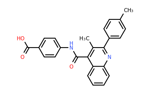 CAS 445027-94-1 | 4-(3-Methyl-2-(p-tolyl)quinoline-4-carboxamido)benzoic acid