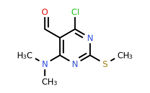 CAS 445040-58-4 | 4-Chloro-6-(dimethylamino)-2-(methylthio)pyrimidine-5-carbaldehyde